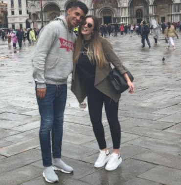 Karen Cavaller with her husband Cristian Romero in Cordoba in 2019.